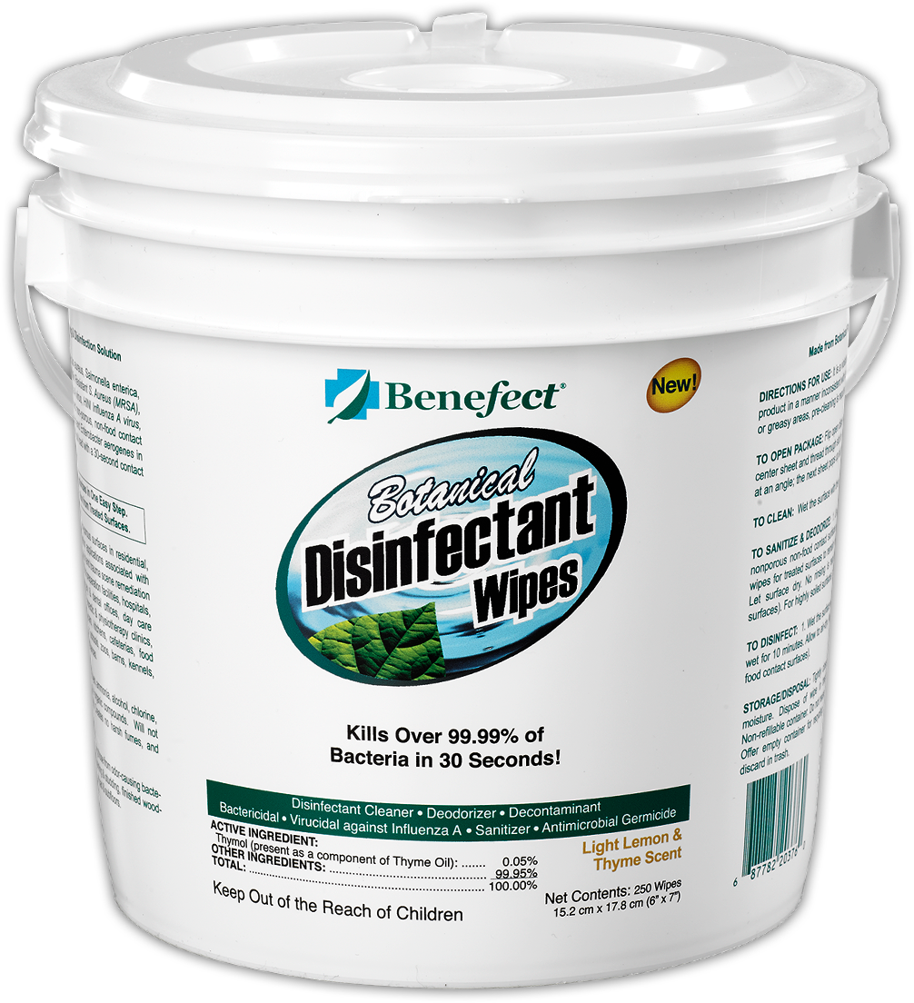 BENEFECT BOTANITAL DESINFECTANT DECON 30 WIPES/ 6 PER CASE