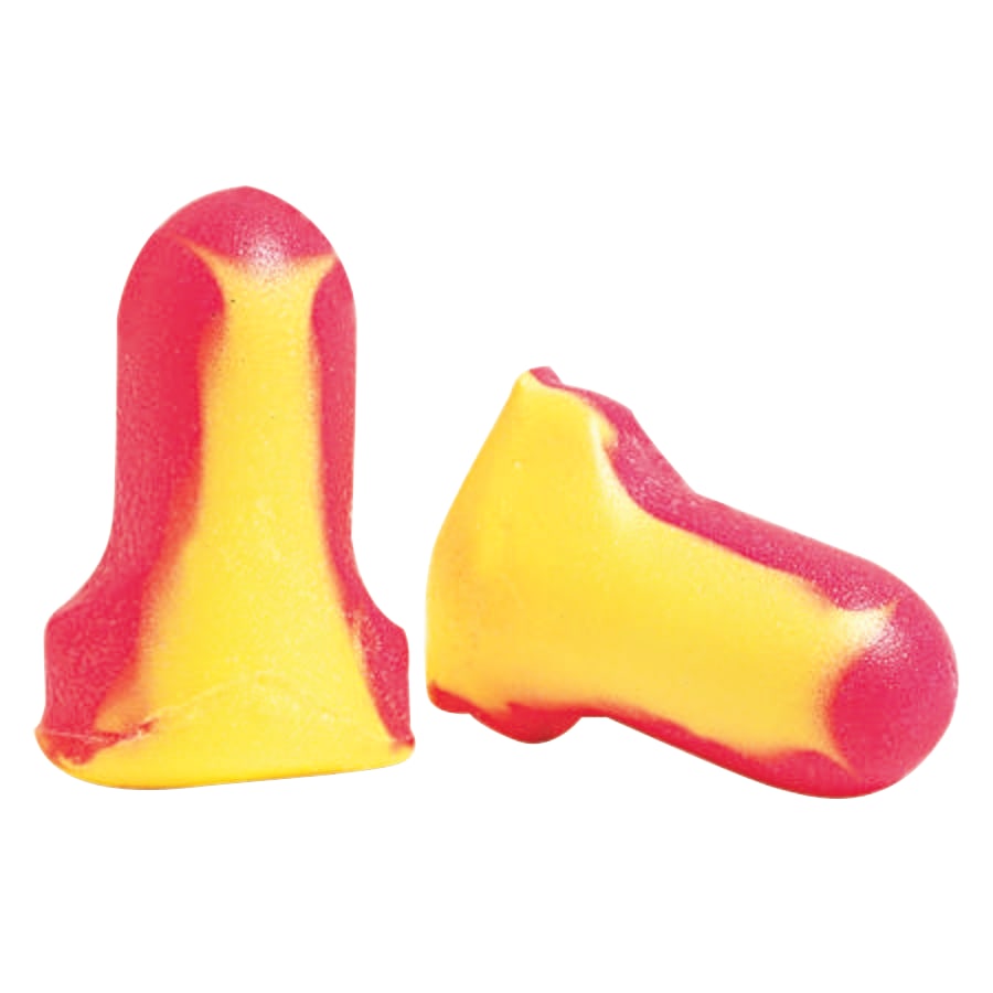 HONEYWELL Laser Lite® Disposable Earplug, Foam, Magenta/Yellow, Uncorded, Poly Bag