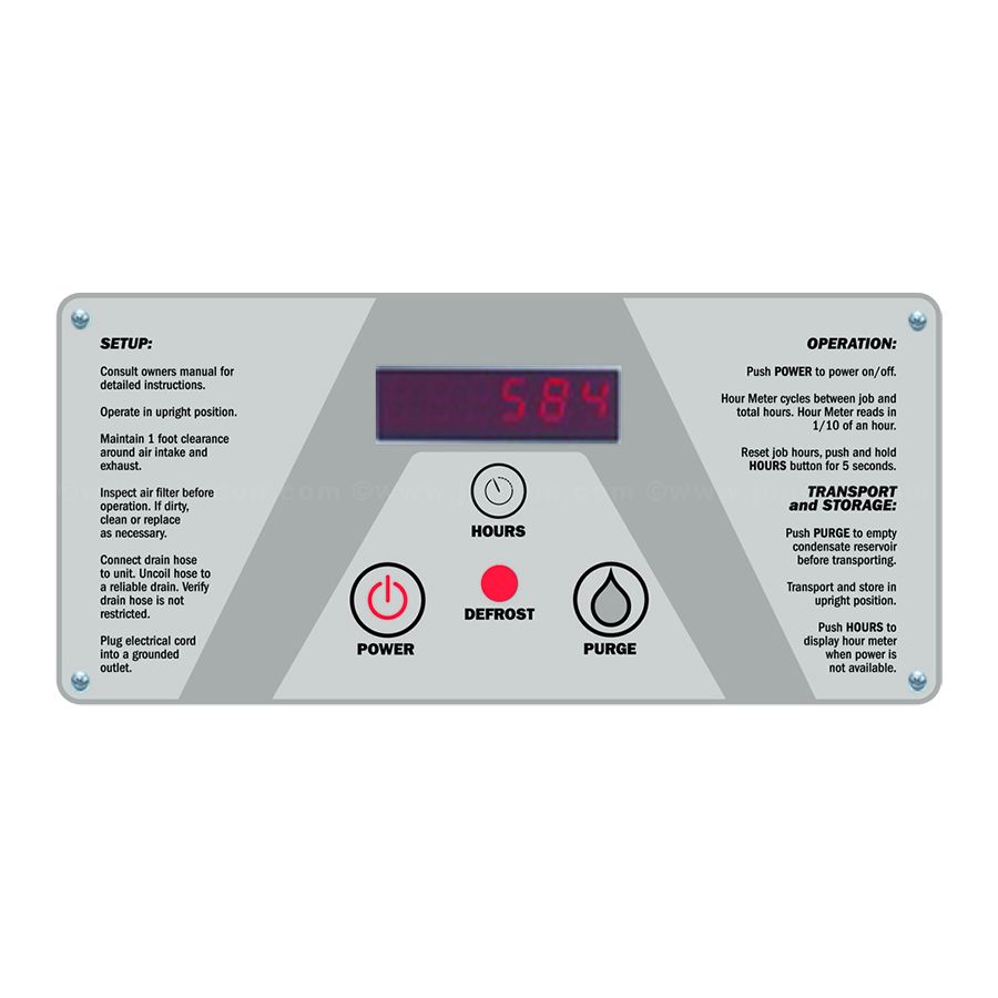 Control Board Phoenix R175 & R200/ R250 Dehumidifier (4026763)