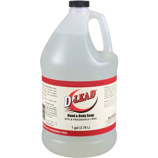 ESCA TECH D-LEAD HAND AND BODY SOAP DYE & FRAGANCE FREE (4 GALLON PER CASE)