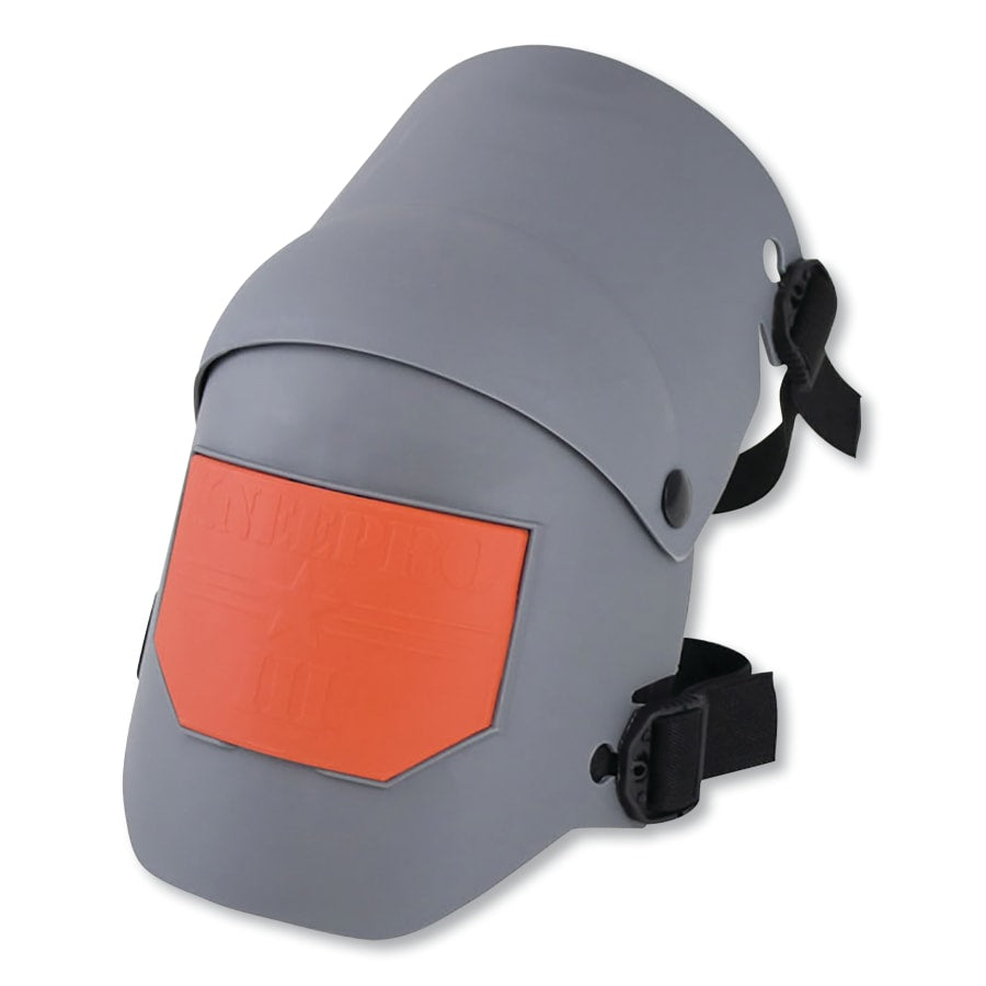 SELLSTROM KneePro Ultra Flex III Knee Pad, Elastic Straps w/Quik-Snap Clips, Gray/Orange