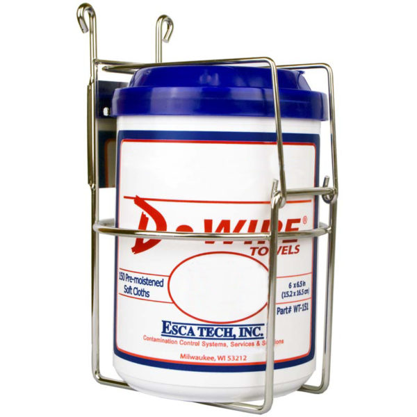 ESCA TECH D-Wipe® Canister Brackets DW150L FOR WT-150/151 D WIPES (LOCKING)